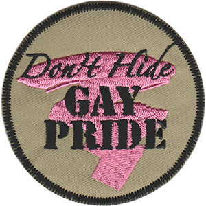 LGBTQ+ Don't Hide Gay Pride 3" Round Patch - 3 pc prepack