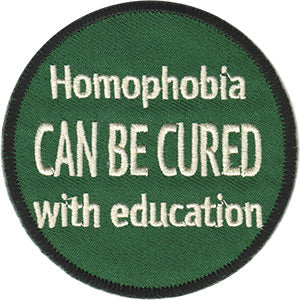 LGBTQ+ Homophobia Cure 3" Round Patch - 3 pc prepack
