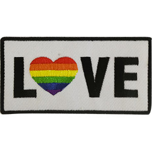 LGBTQ+ Love 3.75"x2" Patch - 3 pc prepack