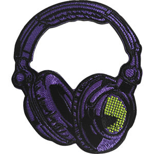 JSX Purple Headphones 3.3"x3.8" Patch - 3 pc prepack