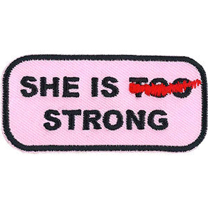 JSX She Is Strong 3"x1.4" Patch - 3 pc prepack