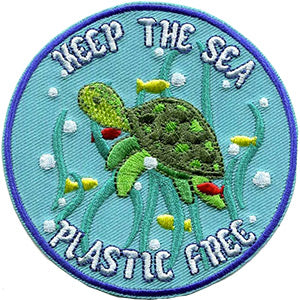 JSX Plastic Free Sea 3.5" Round Patch - 3 pc prepack