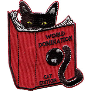 JSX World Domination Cat 3"x3.5" Patch - 3 pc prepack