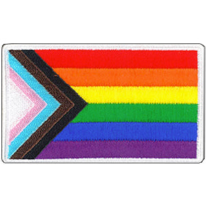 LGBTQ+ Inclusive Pride Flag 3.4"x2" Patch - 3 pc prepack
