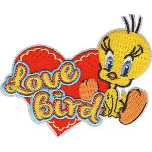 Looney Tunes Tweety Bird Love Bird 4"x3.25" Patch - 3 pc prepack