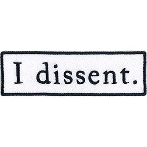 RBG I Dissent 3.75"x1.2" Patch - 3 pc prepack