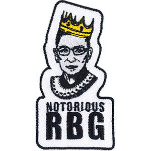 RBG Notorious RBG 1.8"x3.5" Patch - 3 pc prepack