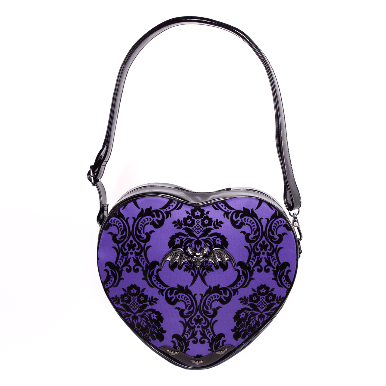 Damask Heart Shoulderbag in Violet