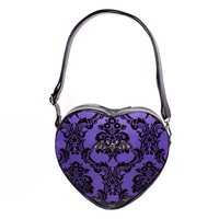 Thumbnail for Damask Heart Shoulderbag in Violet
