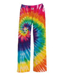 Thumbnail for BRIEF INSANITY Rainbow Tie-Dye Pajama Lounge Pants