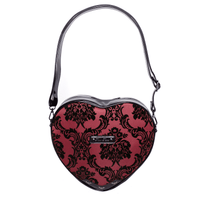 Thumbnail for Damask Heart Shoulderbag in Red