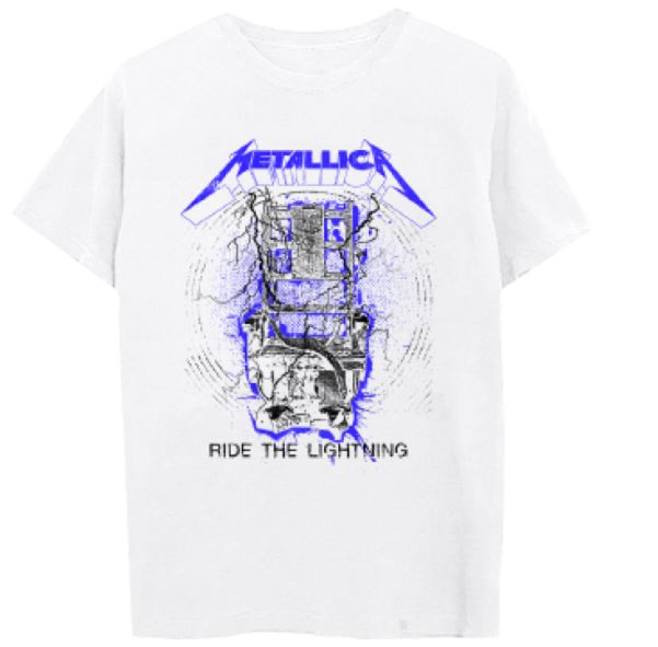 METALLICA - RIDE THE LIGHTNING WHITE TEE