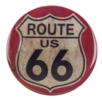 Thumbnail for ROUTE 66 VINTAGE DOMED METAL SIGN - 15
