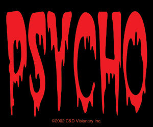 Psycho 2.25"x2.75" Sticker - 6 pc prepack