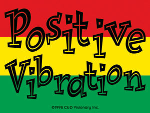 Positive Vibrations 4"x3" Sticker - 6 pc prepack