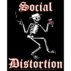 Social Distortion Skeleton 4"x5" Sticker - 6 pc prepack
