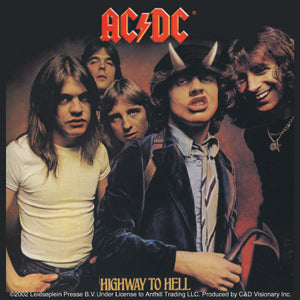 AC/DC Highway To Hell 4"x4" Sticker - 6 pc prepack