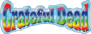 Grateful Dead Rainbow Logo 6.25"x2.4" Sticker - 6 pc prepack