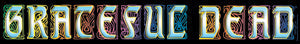 Grateful Dead Stained Glass Logo 12"x1.75" Sticker - 6 pc prepack