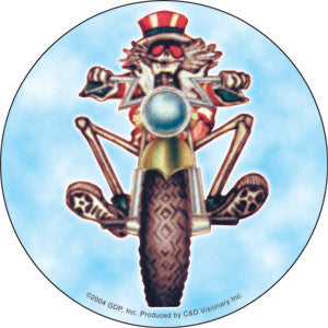 Grateful Dead Psycle Sam 4" Round Sticker - 6 pc prepack