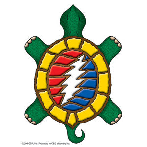 Grateful Dead Steal Your Terrapin 3.75"x5" Clear Sticker - 6 pc prepack