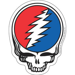 Grateful Dead Steal Your Face 3.8"x5" Sticker - 6 pc prepack