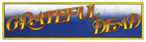 Grateful Dead Logo 7"x2" Sticker - 6 pc prepack