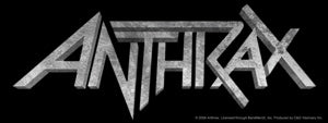 Anthrax Stone Logo 8"x3" Sticker - 6 pc prepack