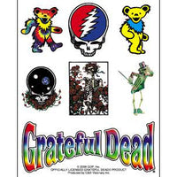 Thumbnail for Grateful Dead Icons 7 Pack Clear Sticker Set - 6 pc prepack