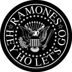 Ramones Black Eagle 4" Round Sticker - 6 pc prepack