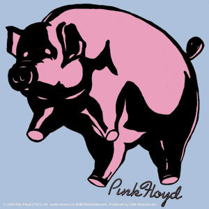 Pink Floyd Pig 4"x4" Sticker - 6 pc prepack