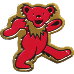 Grateful Dead Bear 3.125" Metal Sticker - 6 pc prepack