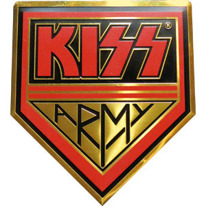 KISS Army 4.5" Metal Sticker - 6 pc prepack