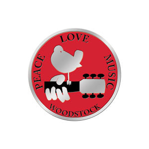 Woodstock 2" Round Metal Sticker - 6 pc prepack