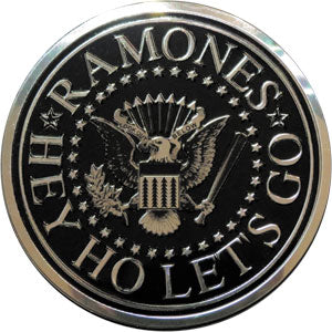 Ramones Seal 3.125" Round Metal Sticker - 6 pc prepack