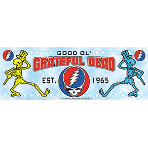 Grateful Dead Good Old Skellys 7"x2.5" Sticker - 6 pc prepack
