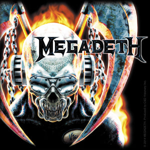 Megadeth Metal Skull 4.5"x4.5" Sticker - 6 pc prepack