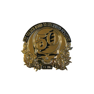 Grateful Dead 50th Anniversary 2.1"x2.2" Metal Sticker - 6 pc prepack