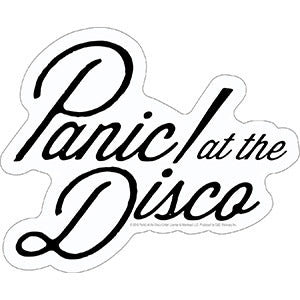 Panic At The Disco Logo 4.5"x3.6" Sticker - 6 pc prepack