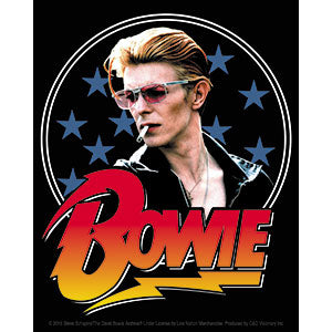 David Bowie Stars 4"x5" Sticker - 6 pc prepack