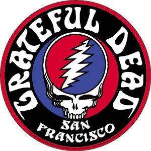 Grateful Dead Steal Your Face  Logo 4.5" Round Sticker - 6 pc prepack