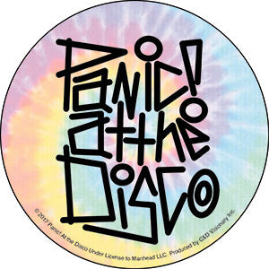 Panic At The Disco Tie Dye 4" Round Sticker - 6 pc prepack
