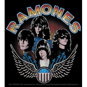 Ramones Wings 4"x4.5" Sticker - 6 pc prepack