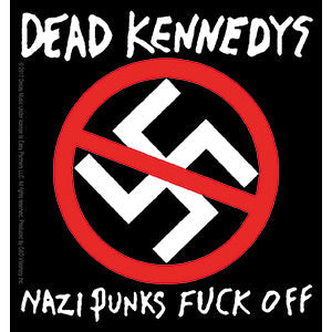 Dead Kennedys Nazi Punk Fuck Off 4"x4.25" Sticker - 6 pc prepack