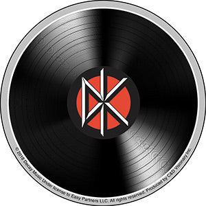 Dead Kennedys DK Record 4" Round Sticker - 6 pc prepack