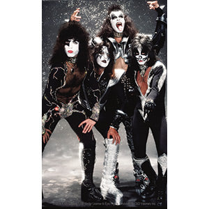 KISS Snow Band 3"x5" Sticker - 6 pc prepack