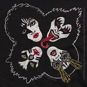 KISS Band 4"x4" Sticker - 6 pc prepack