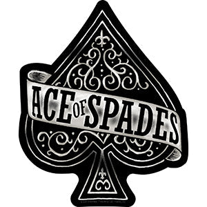Motorhead BW Ace of Spades 4.3"x5.2" Sticker - 6 pc prepack