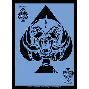 Motorhead Blue Ace of Spades Warpig 3.6"x5" Sticker - 6 pc prepack