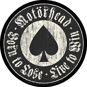 Motorhead Live To Win 4" Round Sticker - 6 pc prepack
